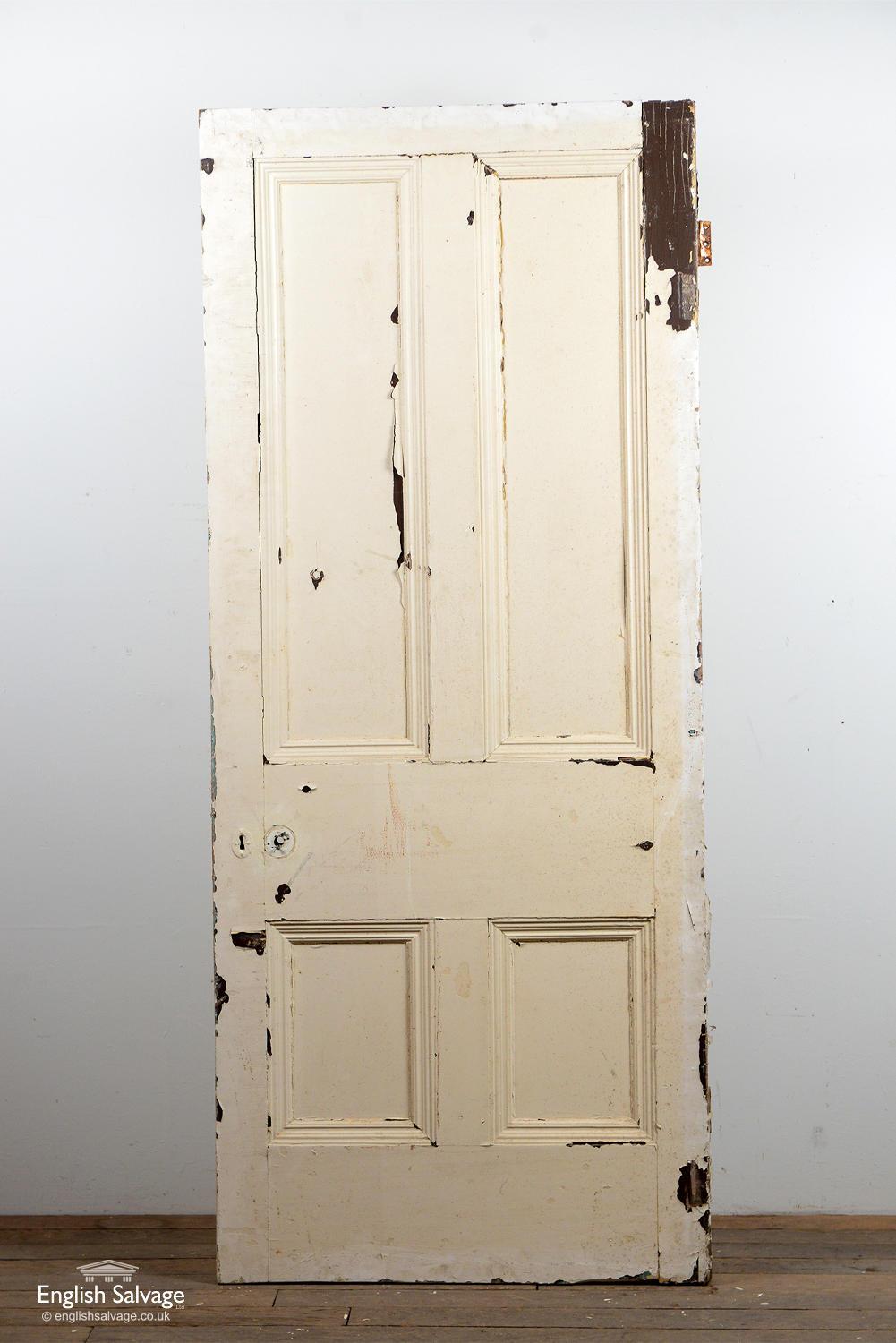 European Victorian Four Beaded Panel Door, 20th Century For Sale