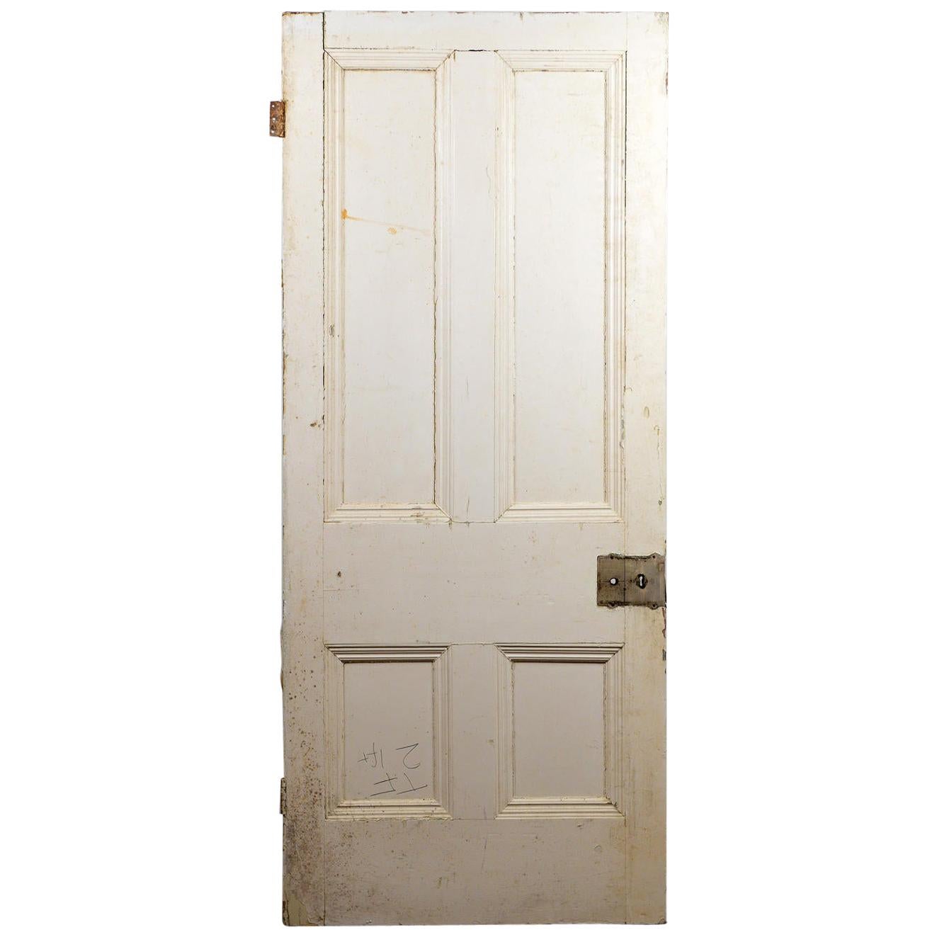 Victorian Four Beaded Panel Door, 20th Century For Sale