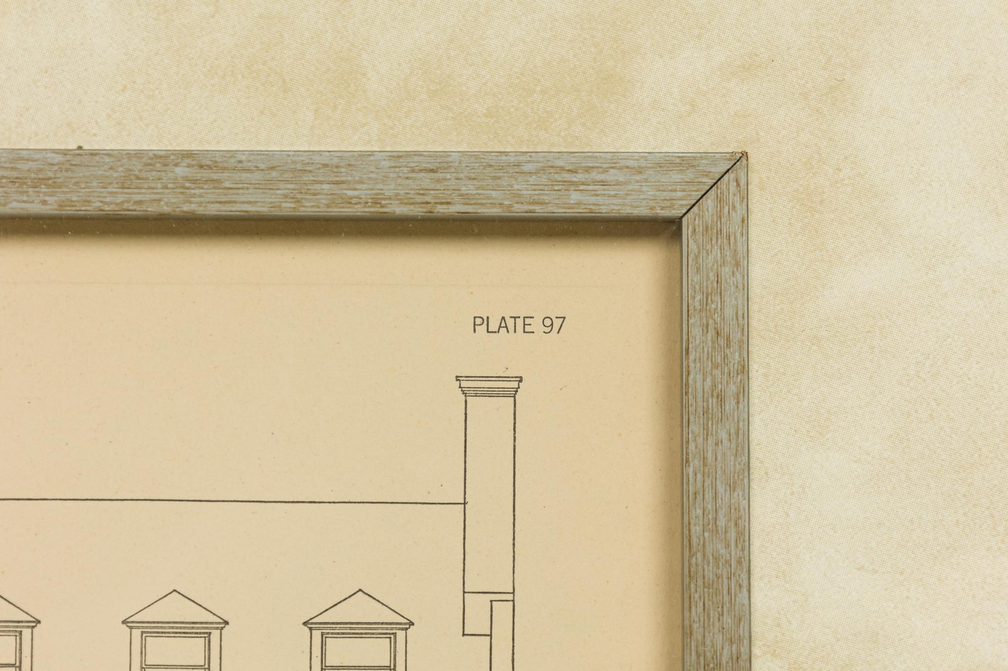 XIX secolo Stampa monografica vittoriana con cornice, intitolata: Geo. A. Nickerson Residence in vendita