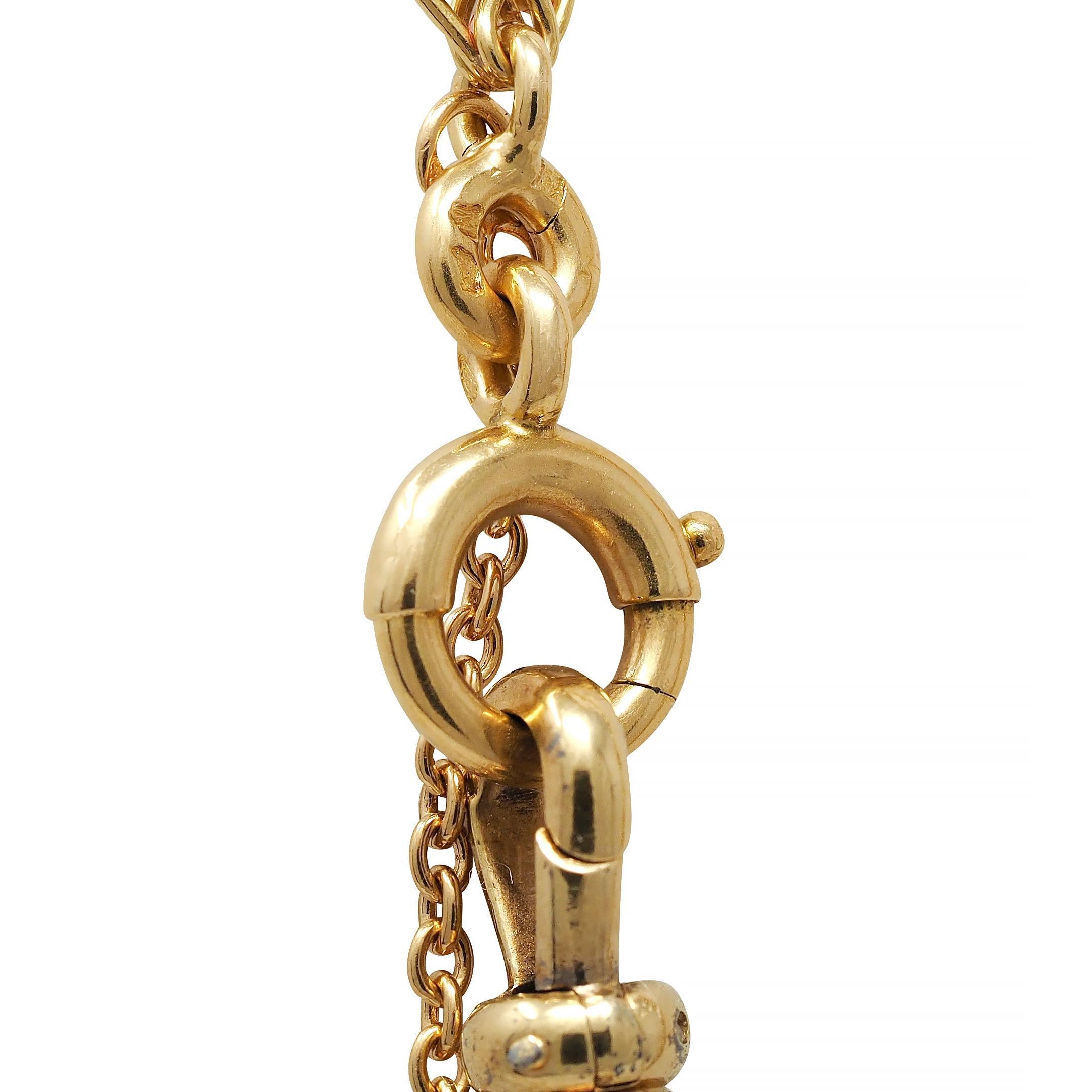 Chaîne à maillons en or jaune 18 carats de l'époque victorienne, 62 IN Long Antique Fancy Link Chain en vente 5