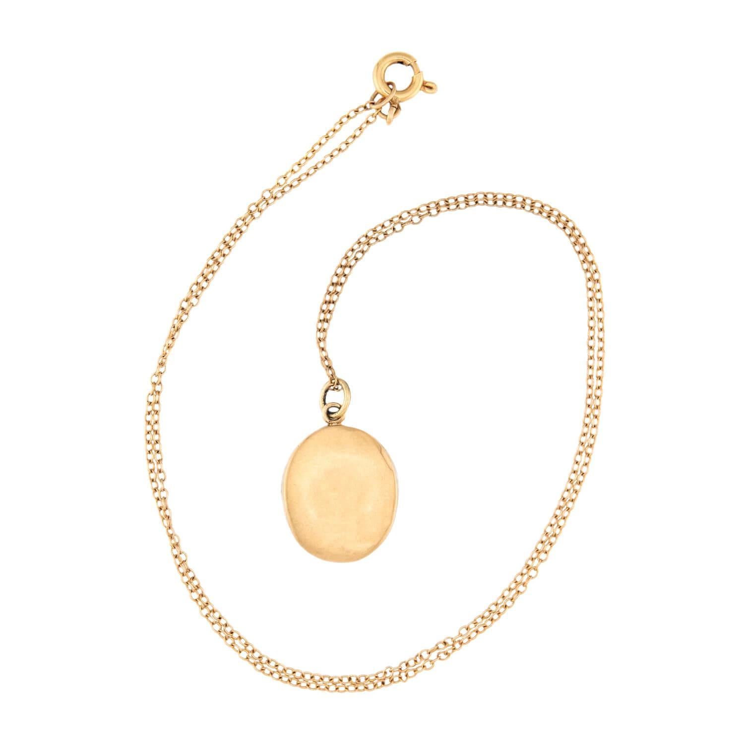 Collana francese vittoriana in pietra dura 18k/14 con ciondolo a forma di mosca In condizioni buone in vendita a Narberth, PA