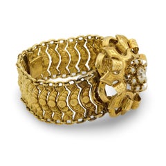 Victorian French 18k Diamond Bracelet