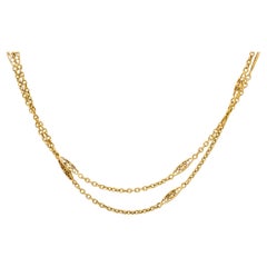 Collier victorien en or jaune 18k