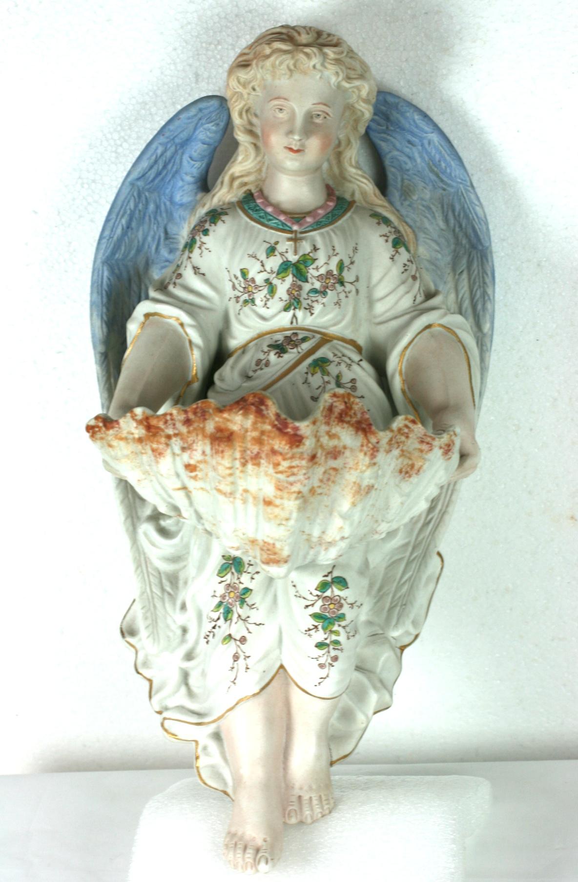 Victorian French Angel Water Font For Sale 11
