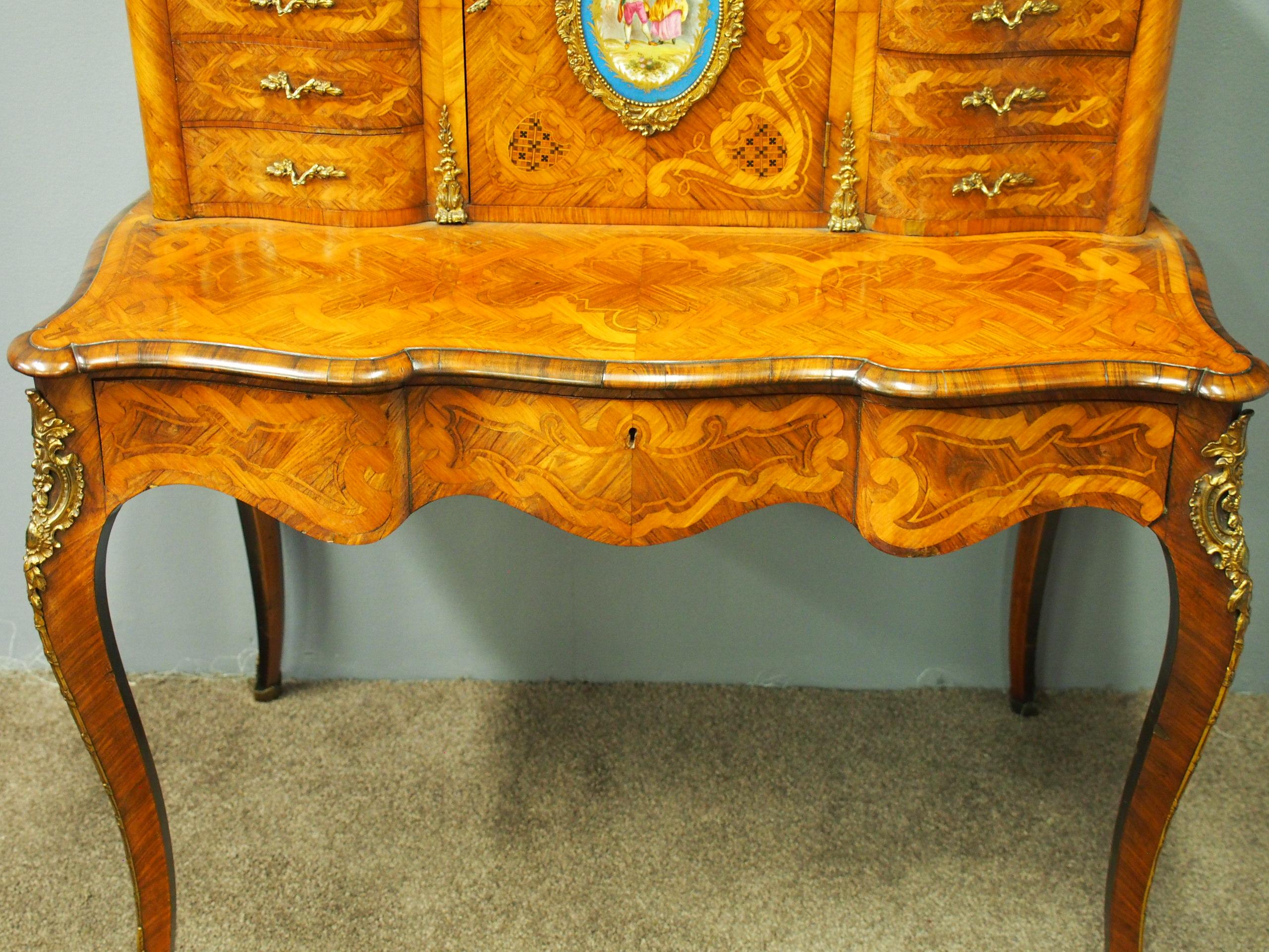 Victorian French Bonheur du Jour by Robert Strahan & Co, Dublin For Sale 8