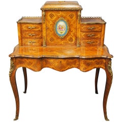 Antique Victorian French Bonheur du Jour by Robert Strahan & Co, Dublin