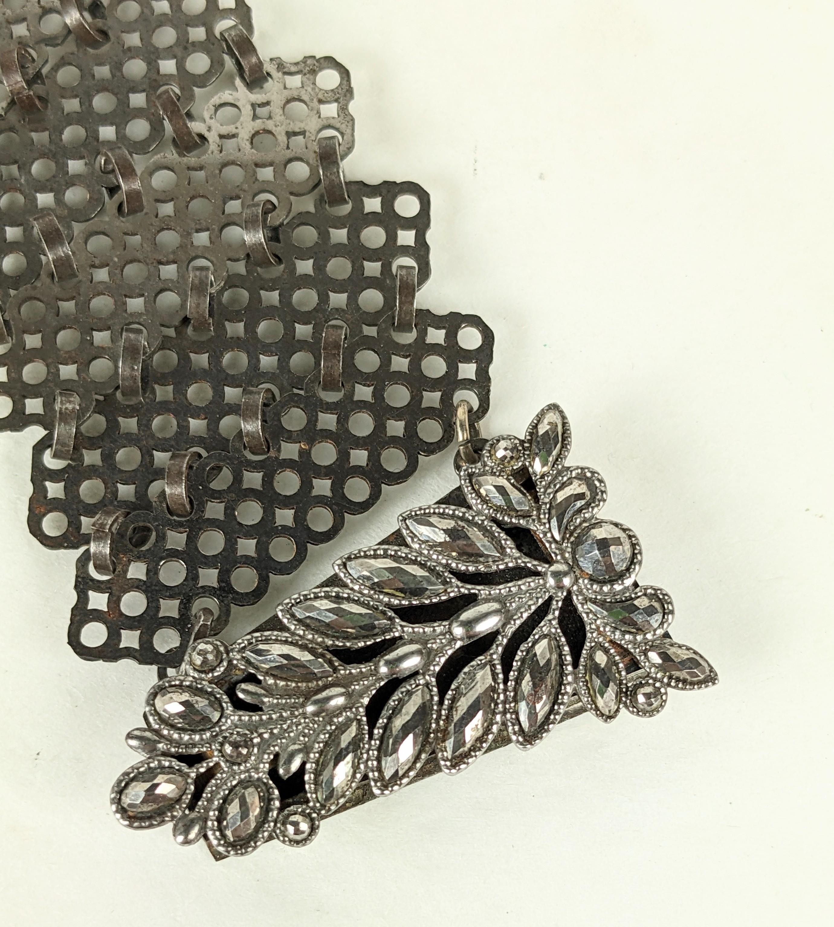 Victorian French Cut Steel Bracelet In Good Condition For Sale In New York, NY