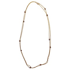 Victorian French Hallmark Gold and Ruby Necklace