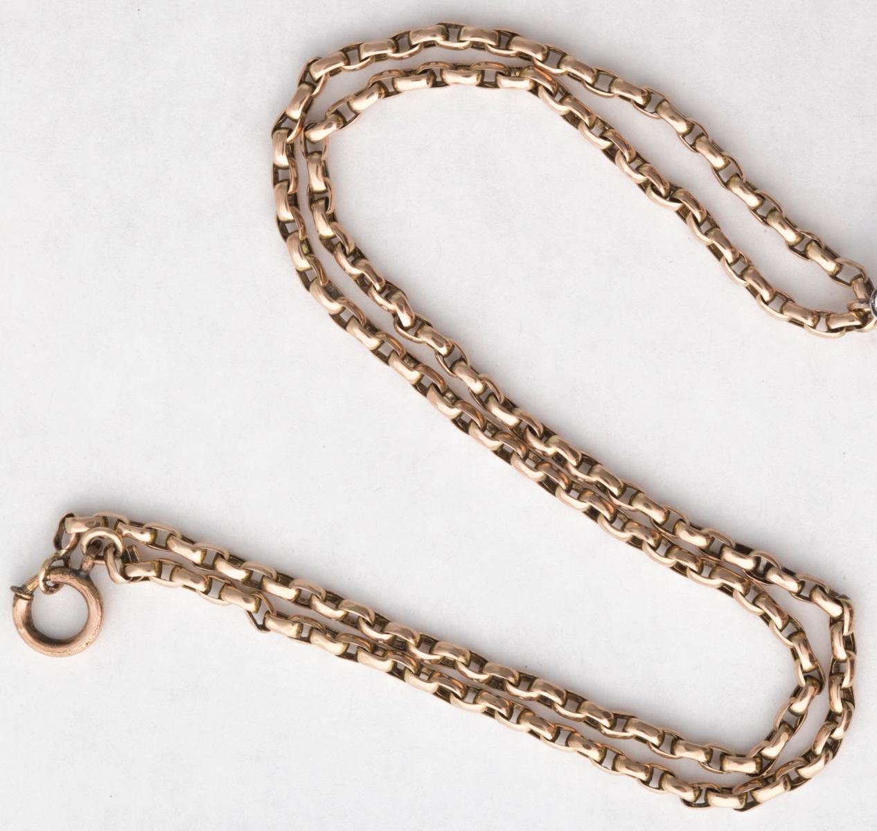 Victorian French Silver Gold Washed Serpent Chain For Sale 3