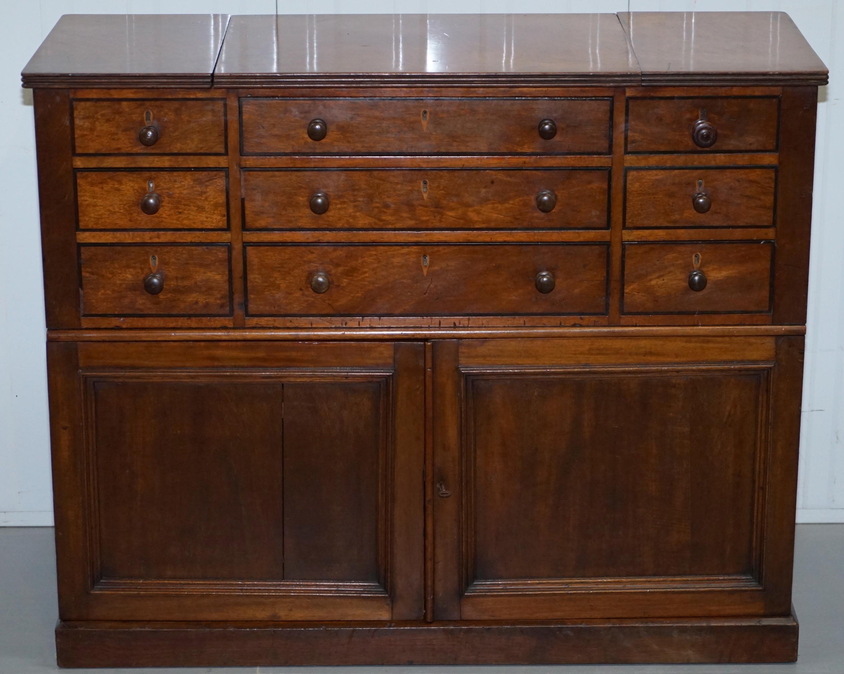 We are delighted to offer for sale this very rare custom made Victorian Fruitwood collectors sideboard with drawers and open flat top

Please note the delivery fee listed is just a guide, it covers within the M25 only

I have never seen another