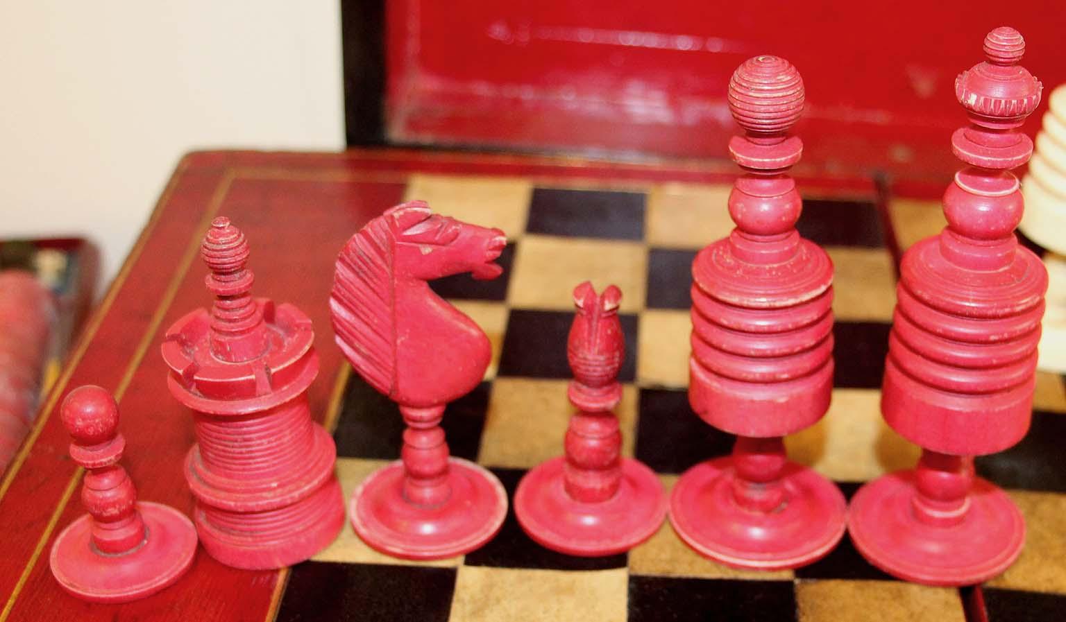 Hardwood Victorian Game Set-Chess, Checkers, Backgammon, Dominoes and Cards