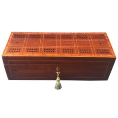 Antique Victorian Games Box, circa 1880