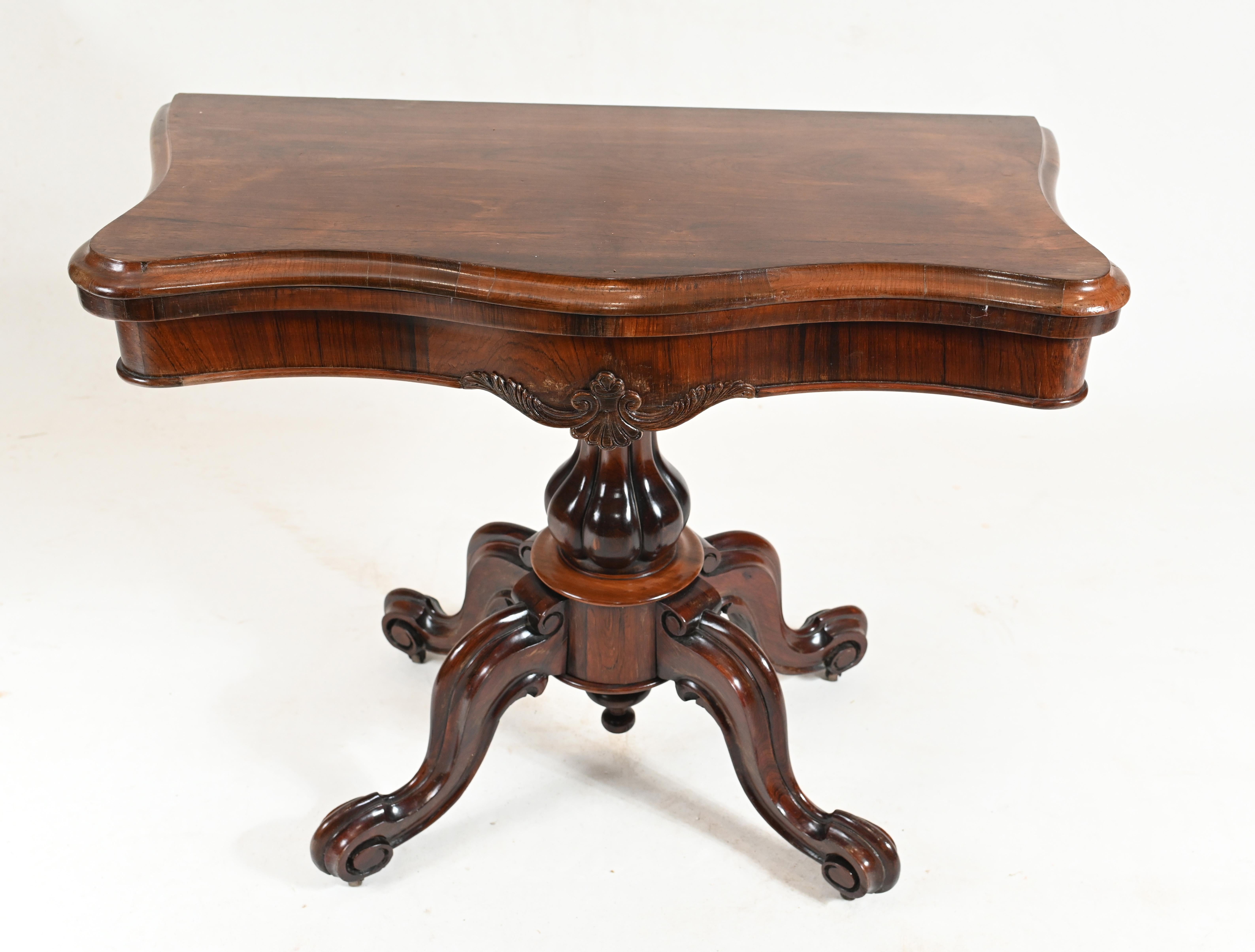 Victorian Games Table Antique, 1860 For Sale 1