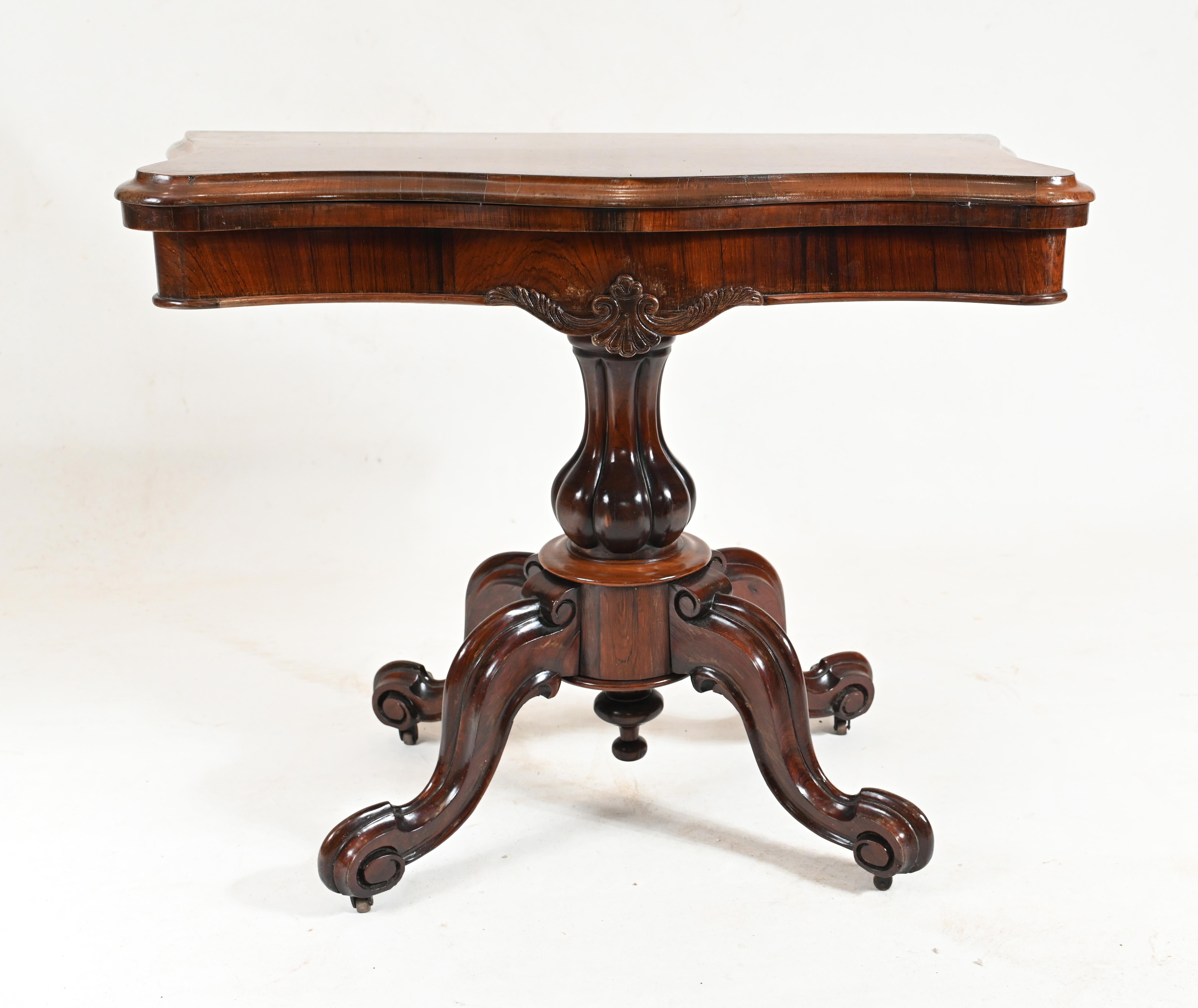 Victorian Games Table Antique, 1860 For Sale 2