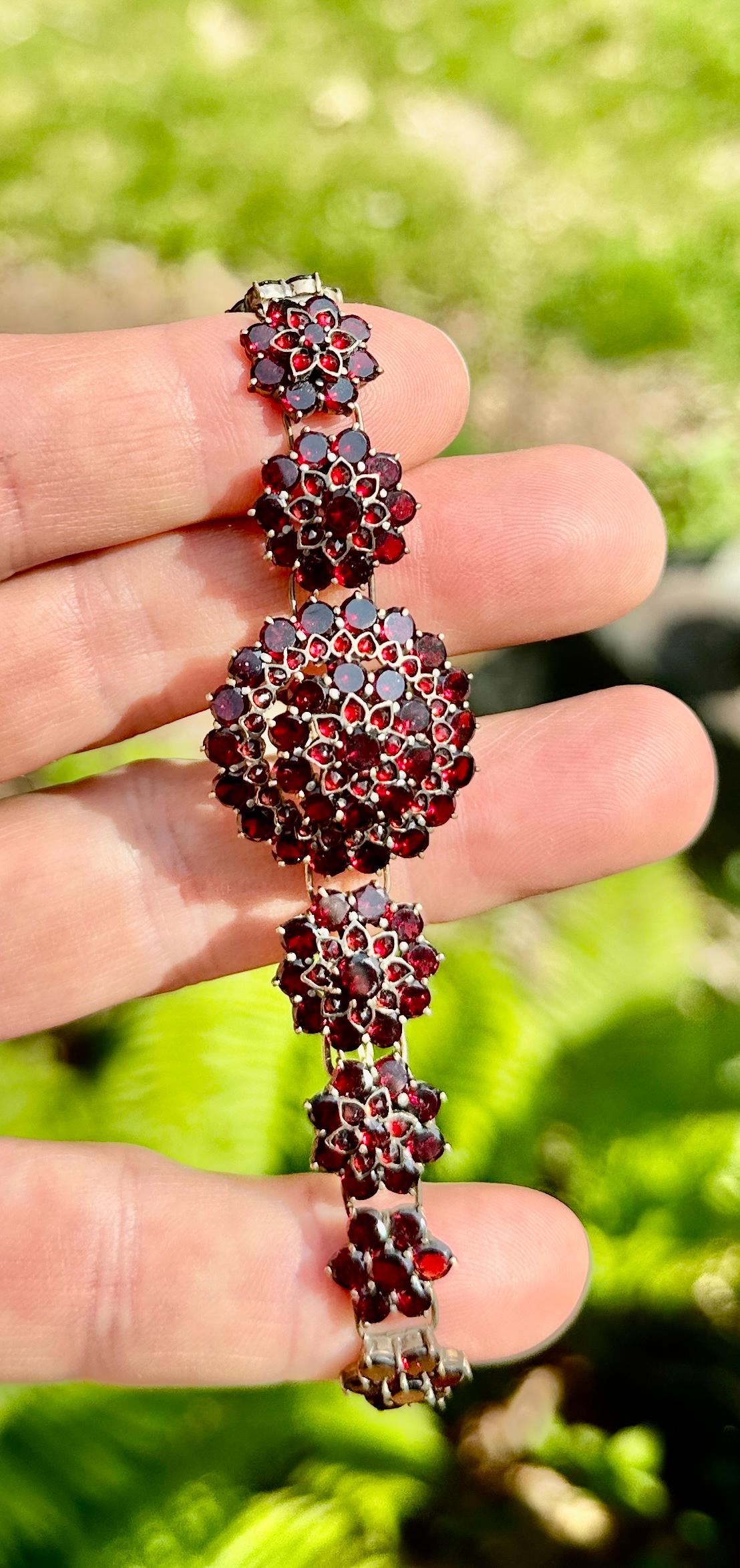 czech garnet bracelet