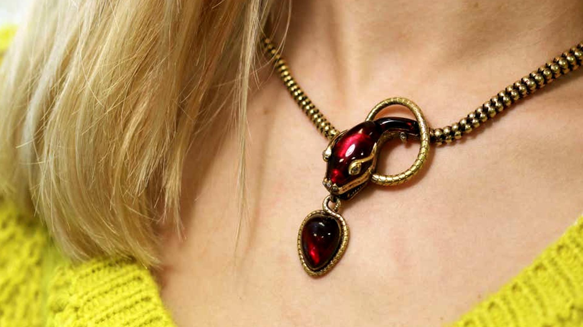 victorian snake necklace