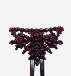 Victorian Garnet Hair Ornament