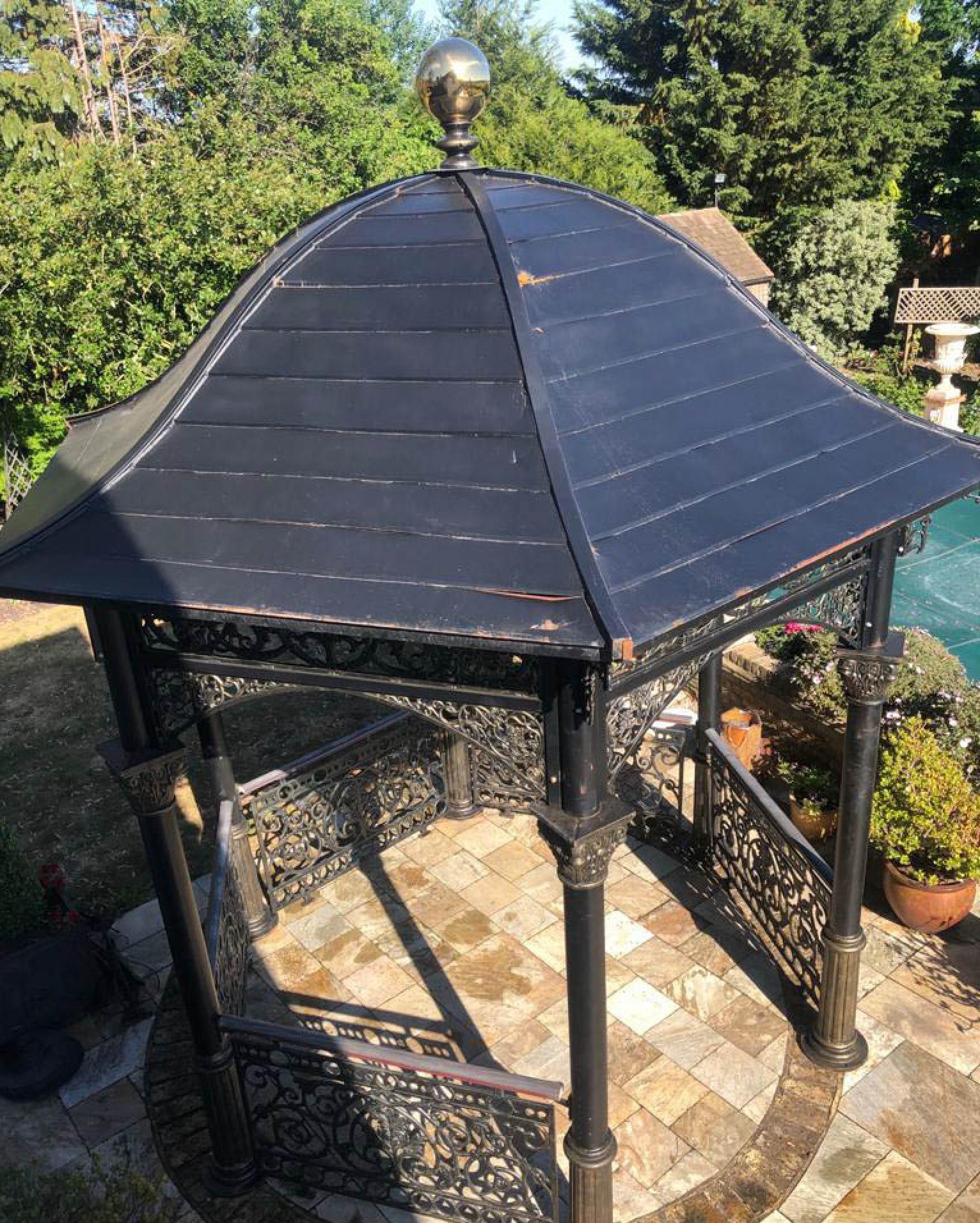 Victorian Gazebo Cast Iron Garden Pavillion Architectural Shade Bandstand 11