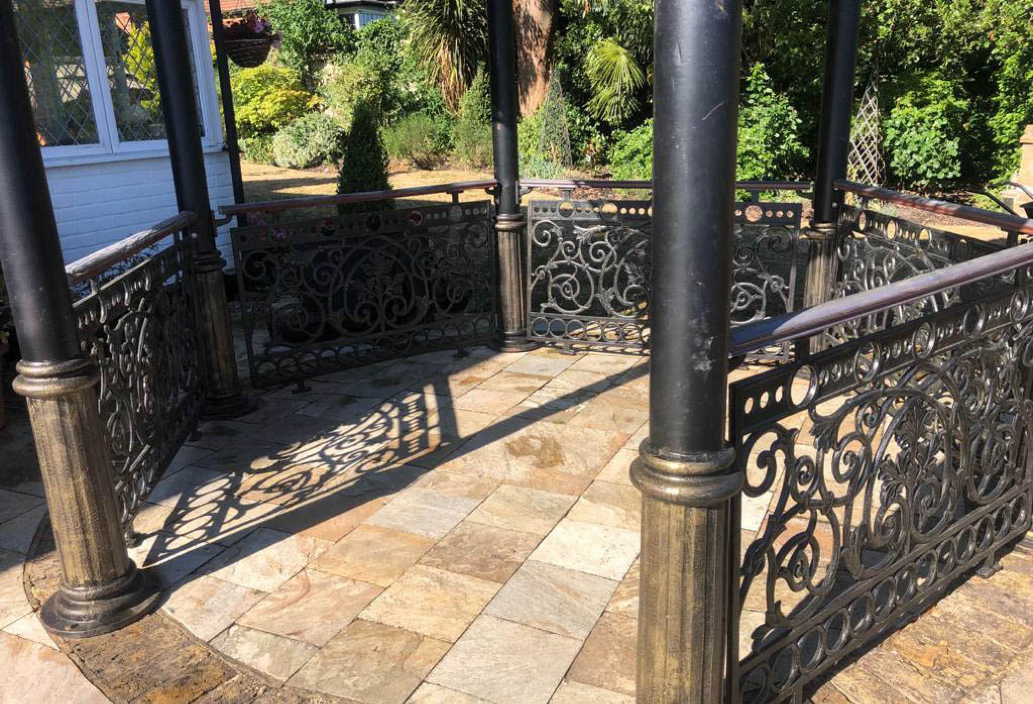 Victorian Gazebo Cast Iron Garden Pavillion Architectural Shade Bandstand 4