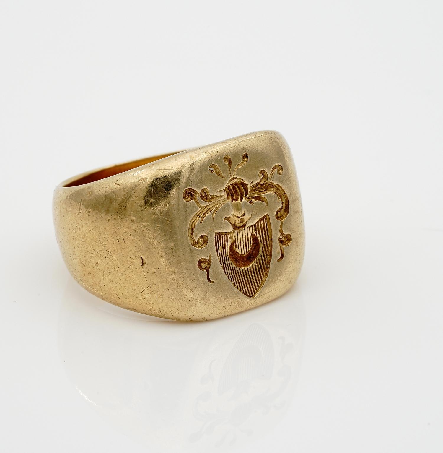 mystery Behind History

The history of these unique rings goes as far back as the 10th century, when they were worn by knights or the head of the clan to created wax seals to seal documents
This is a fine Victorian intaglio seal men's ring