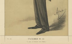 Victorian Gentleman Statesman – Vanity Fair Profile Portrait, 1870