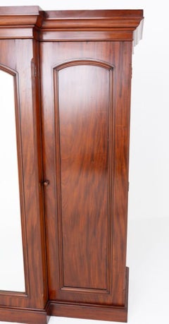 Victorian Gentlemans Wardrobe Mahogany Closet Period Antique 1860