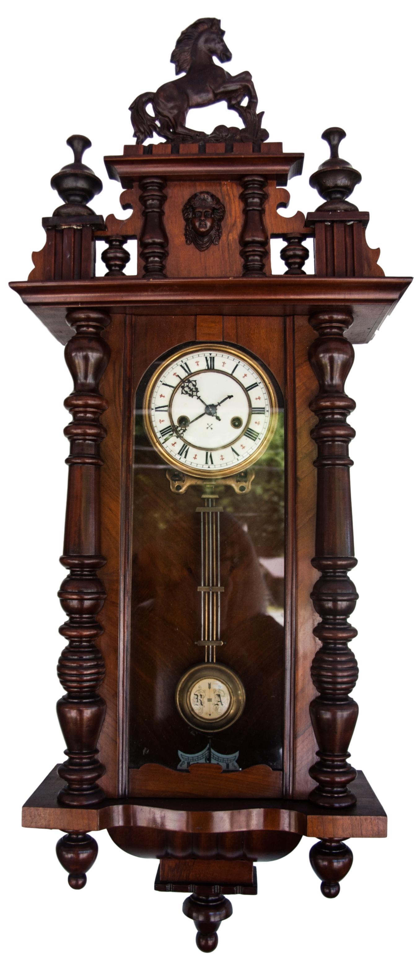 victorian pendulum wall clock