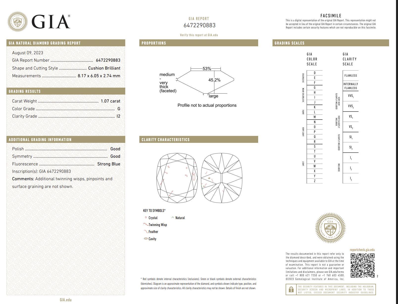 Taille vieille mine Bague victorienne GIA 1,07 carat diamant taille ancienne 14k or jaune en forme de grappe en vente