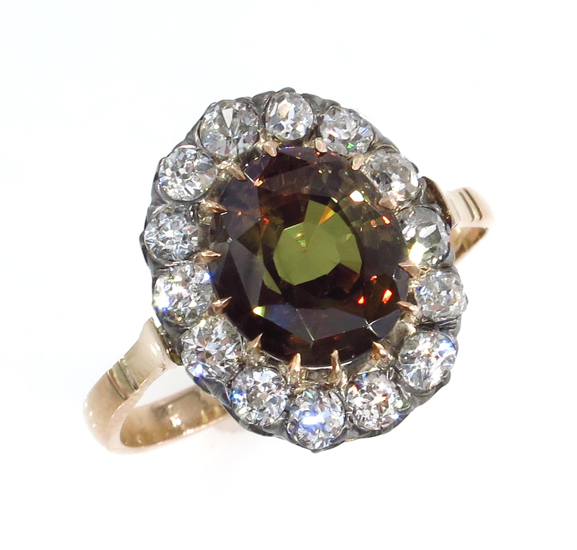 antique alexandrite ring
