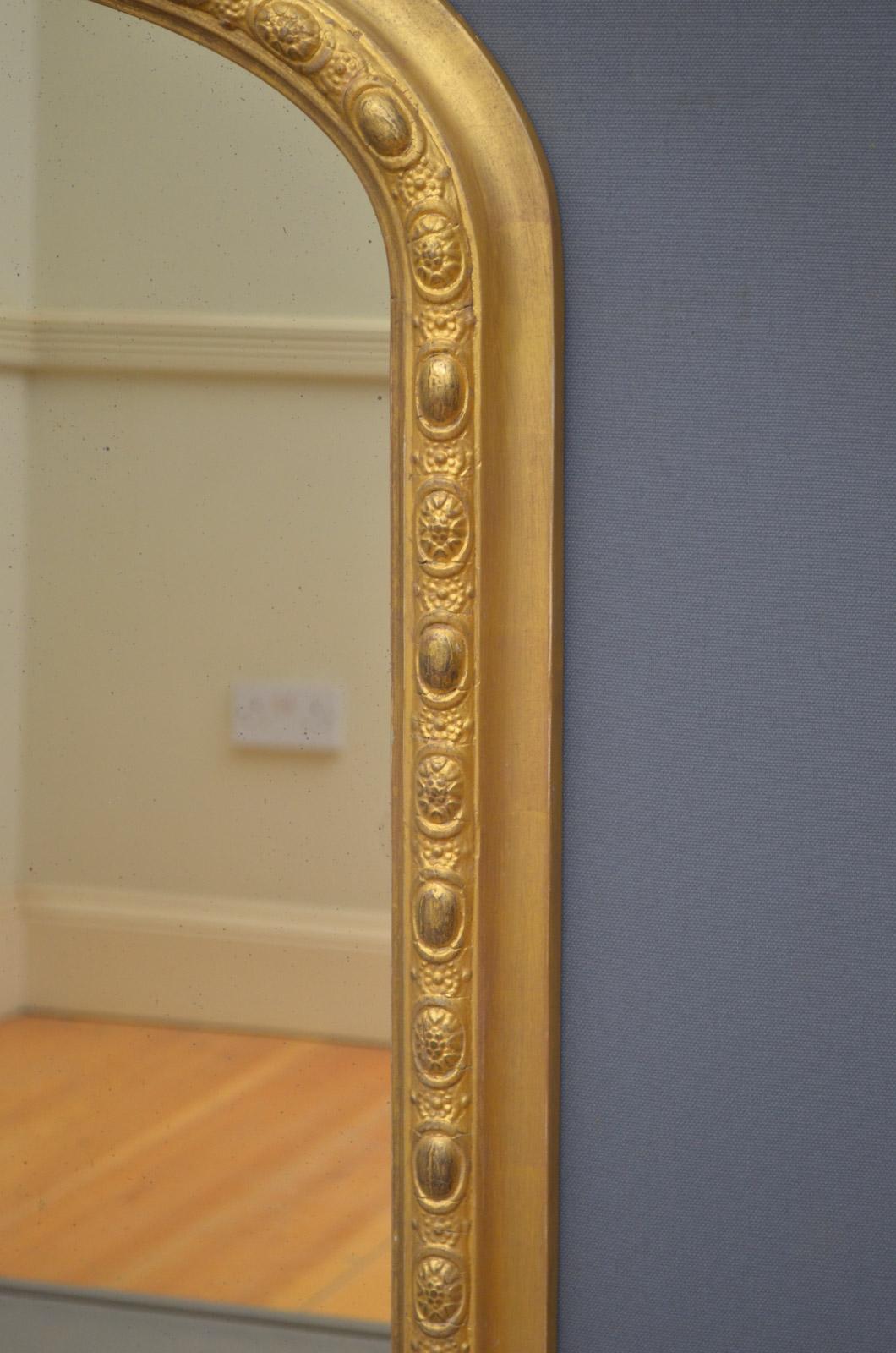 Victorian Gilded Overmantel Mirror 1