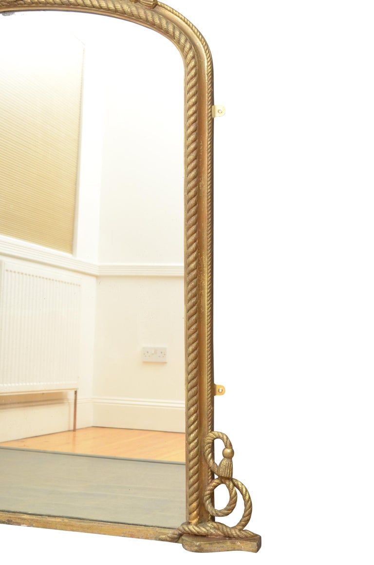 Victorian Gilded Wall Mirror For Sale at 1stDibs