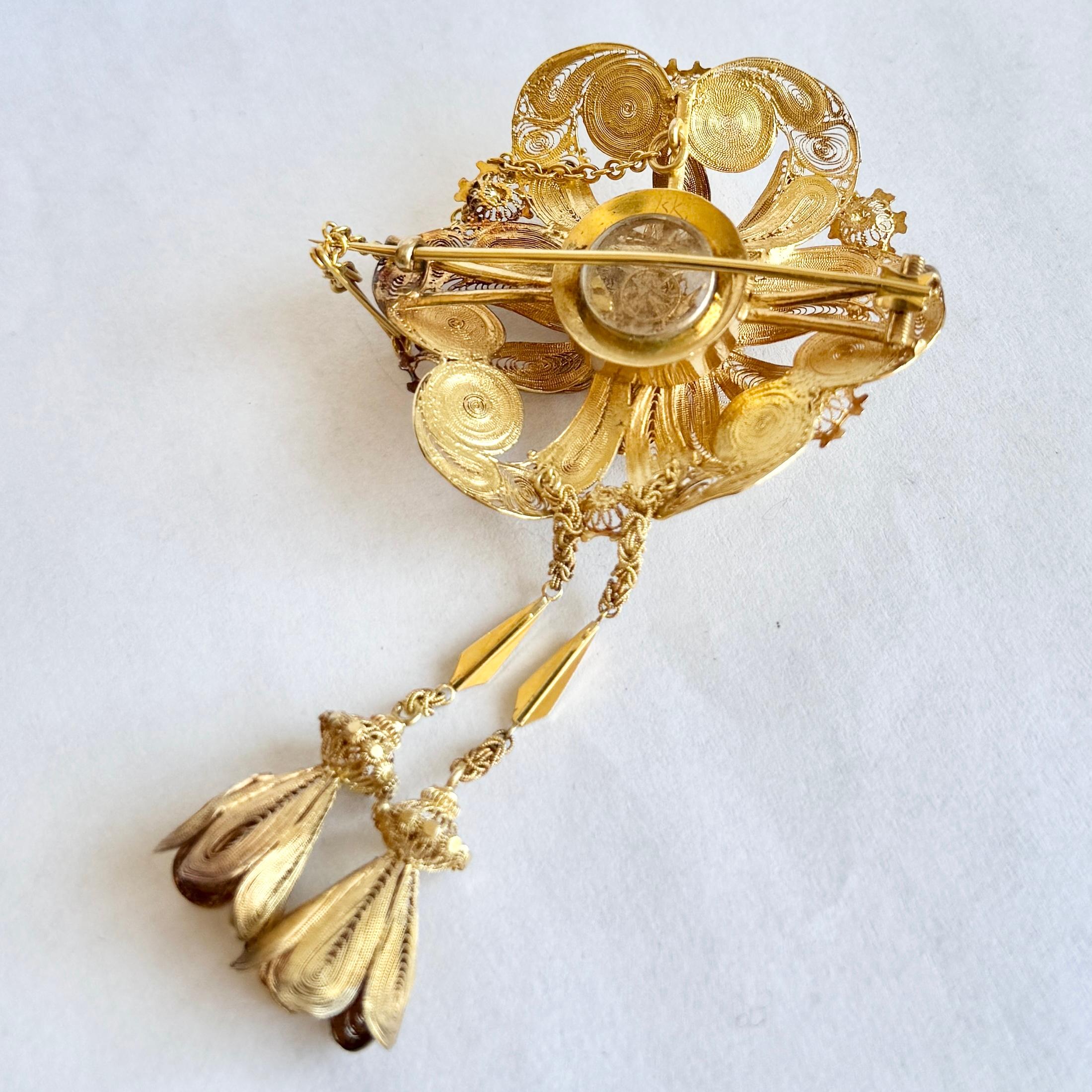 Broche victorienne dans sa boîte d'origine Bon état - En vente à Chipping Campden, GB