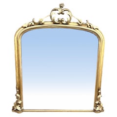 Victorian Gilt Carved Overmantle Mirror