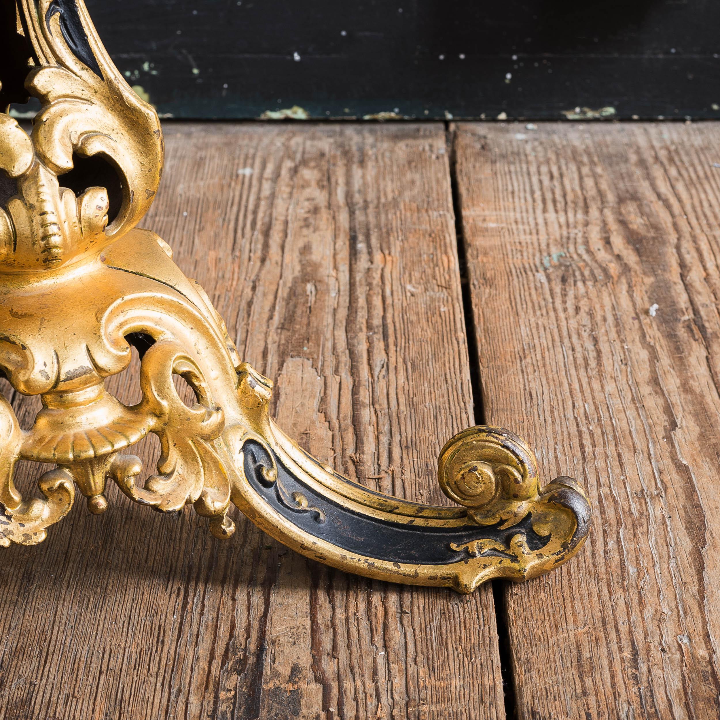 Viktorianische vergoldete Gusseisen Probe Marmor Tisch im Angebot 2