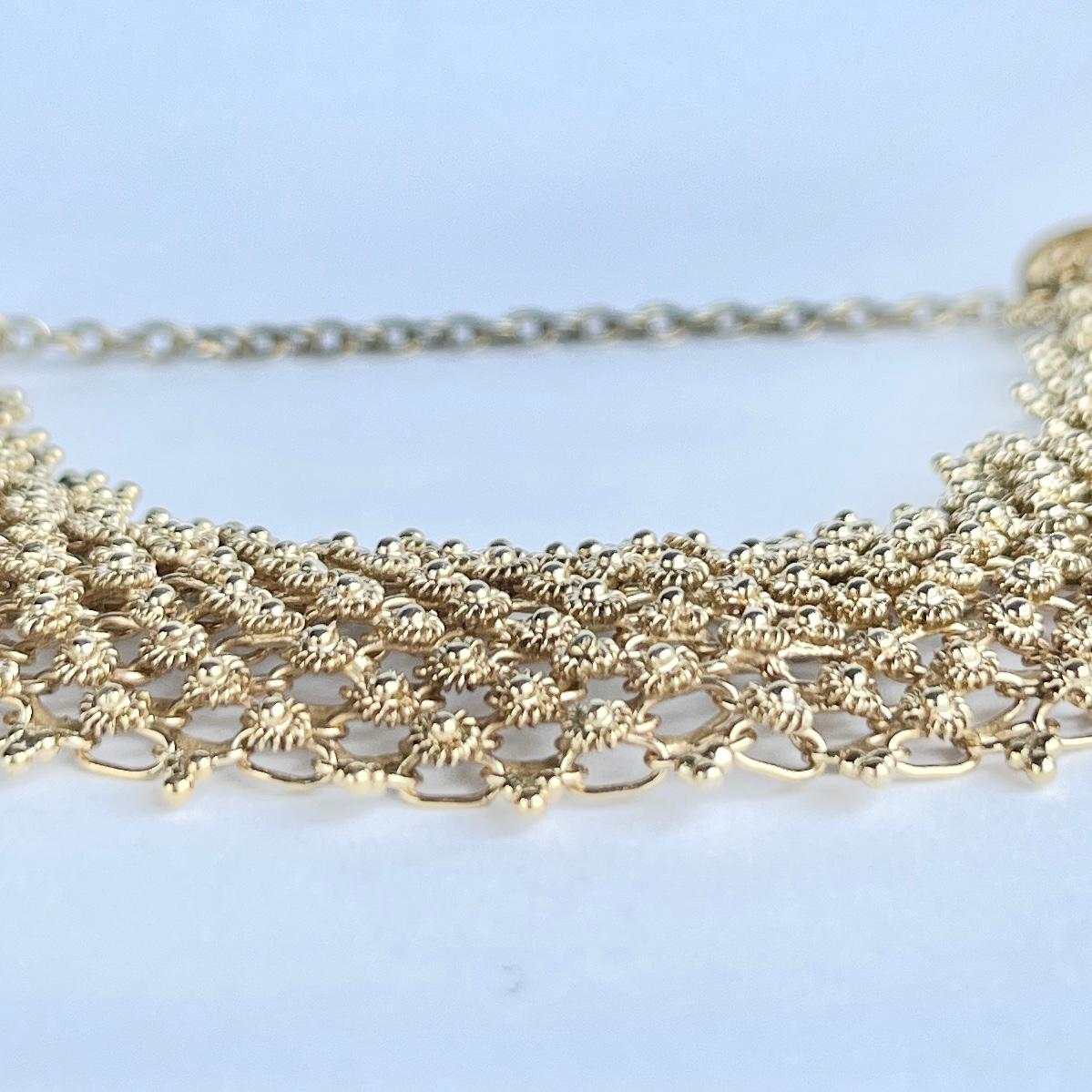 Women's or Men's Victorian Gilt Decorative Bracelet For Sale
