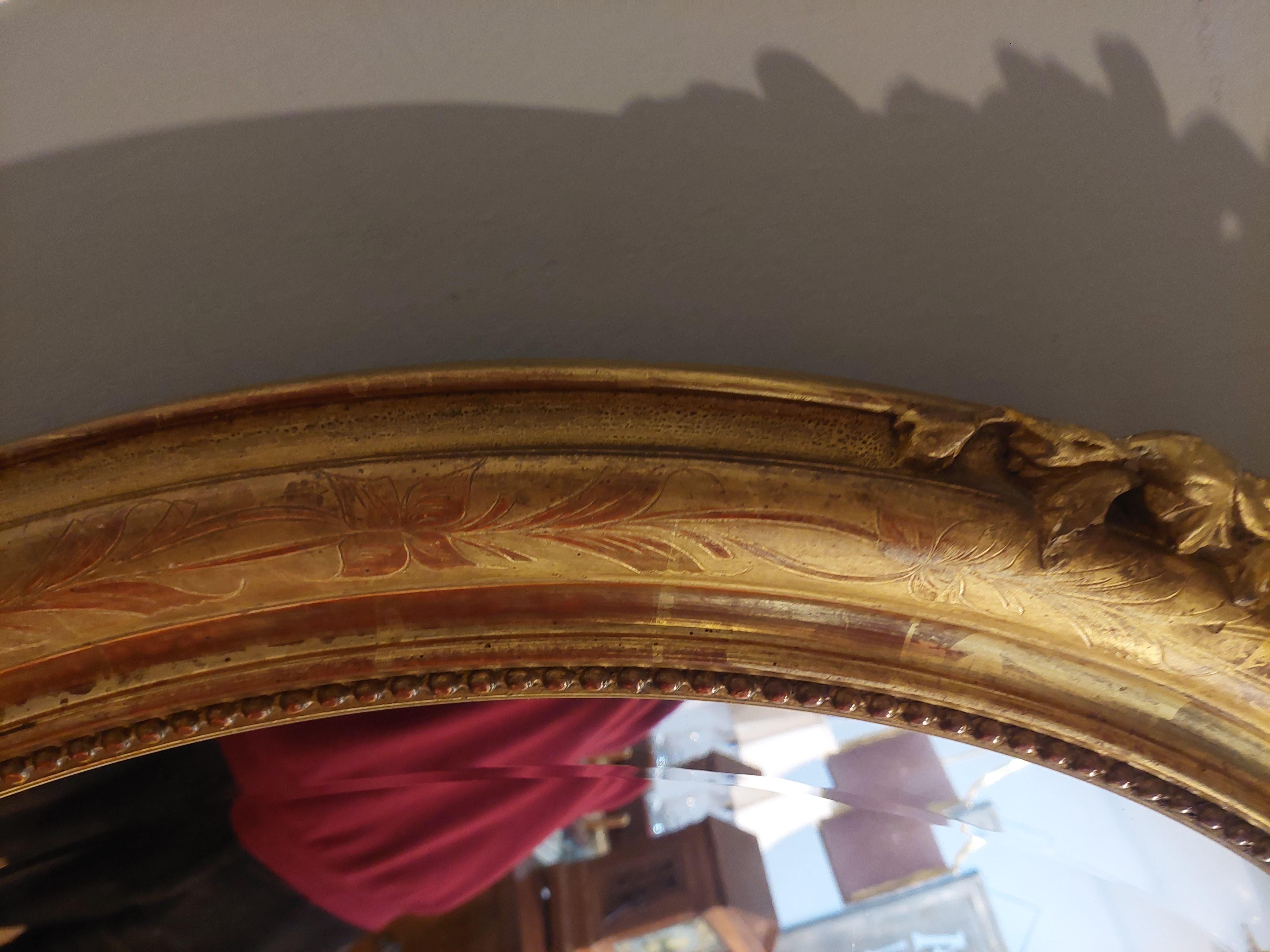 Miroir victorien à cadre doré de style rococo  Bon état - En vente à Altrincham, GB