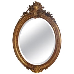 Victorian Gilt-Framed Rococo Style Mirror