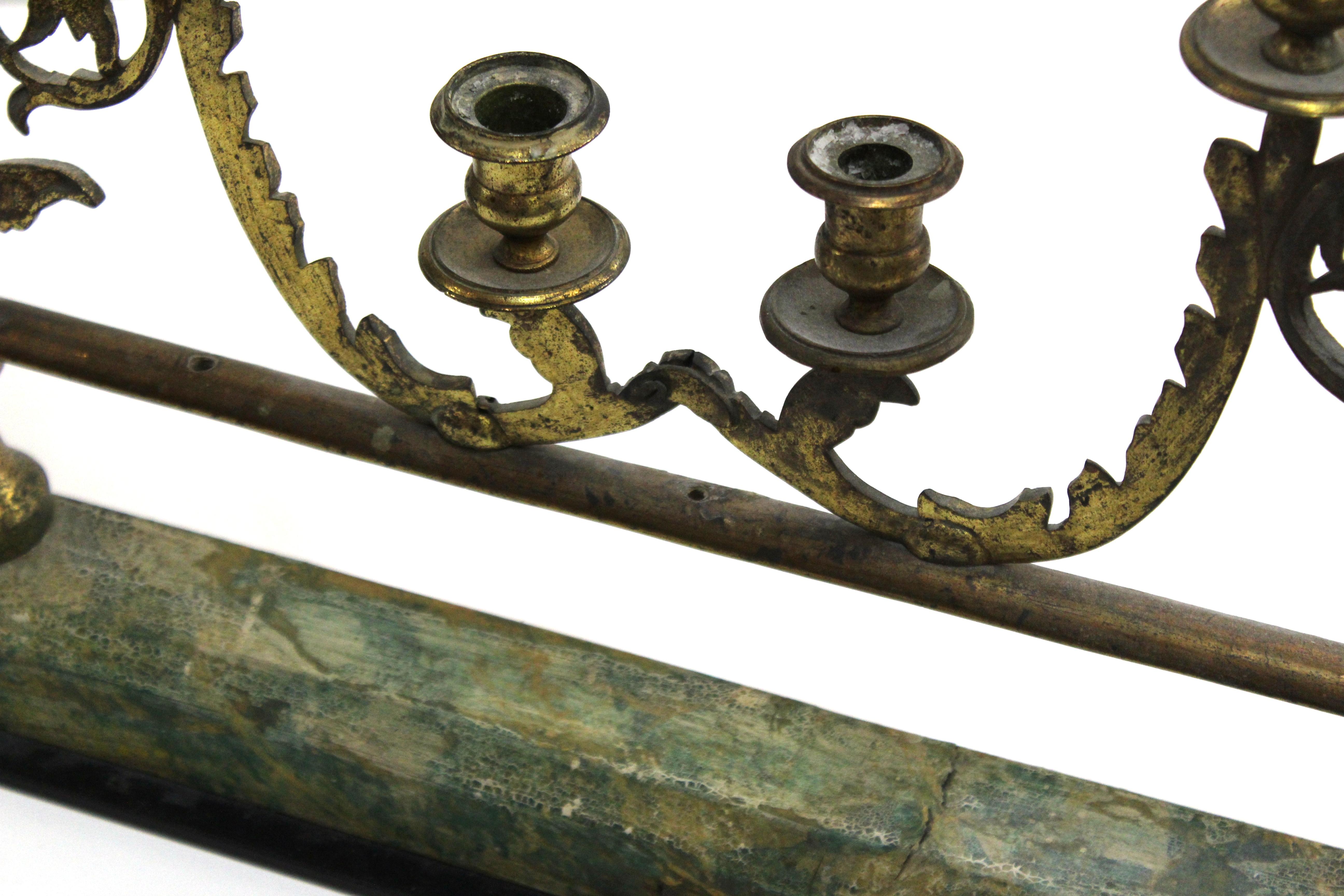 Victorian Gilt Metal Candelabra Railing 10