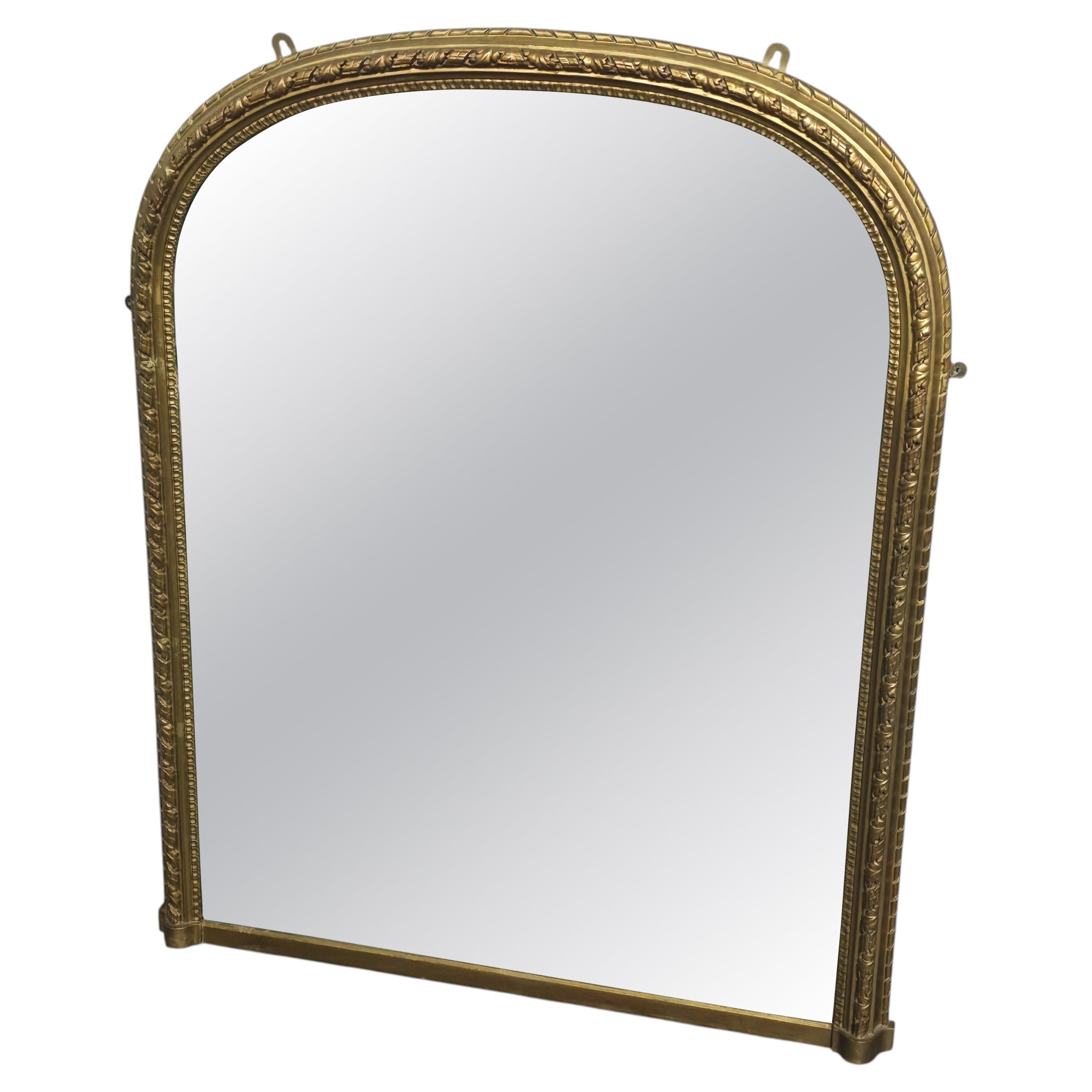 Victorian Gilt Overmantle of Small Proportions