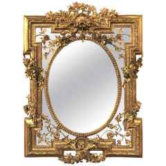 Victorian Gilt Rococo Pier Mirror, 20th Century