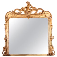 Victorian Giltwood and Composition Wall Mirror by Charles Nosotti, London