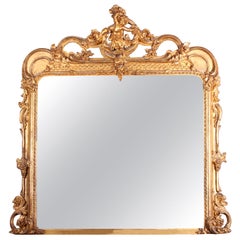 Used Victorian Giltwood and Composition Wall Mirror by Charles Nosotti, London