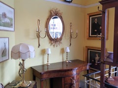 Victorian Giltwood and Gesso Oval Wall Mirror