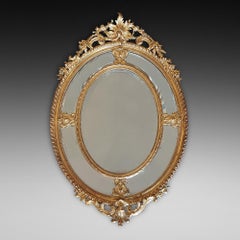 Victorian Giltwood and Gesso Wall Mirror
