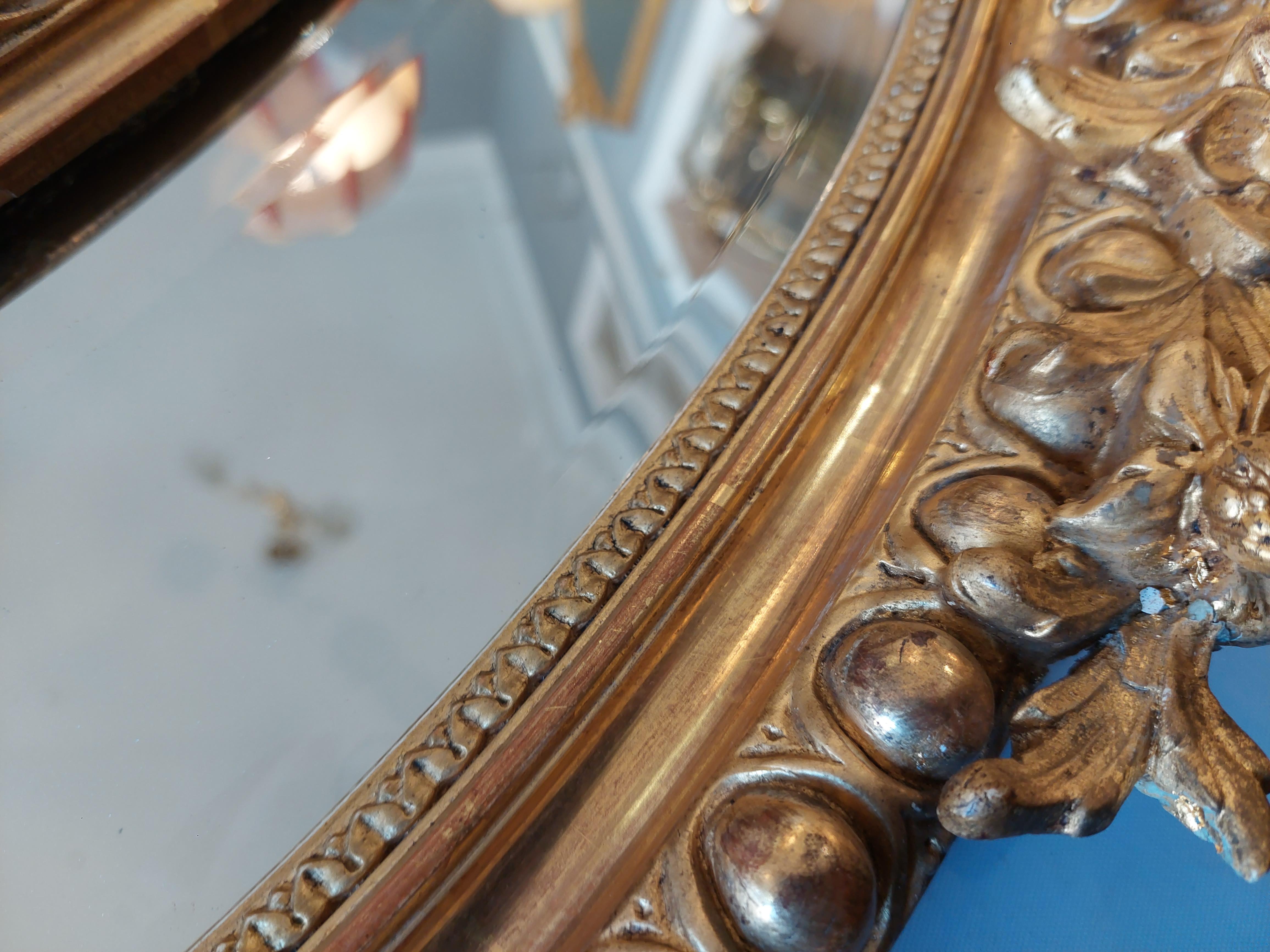 Victorian Giltwood and Gesso Wall Mirror 3