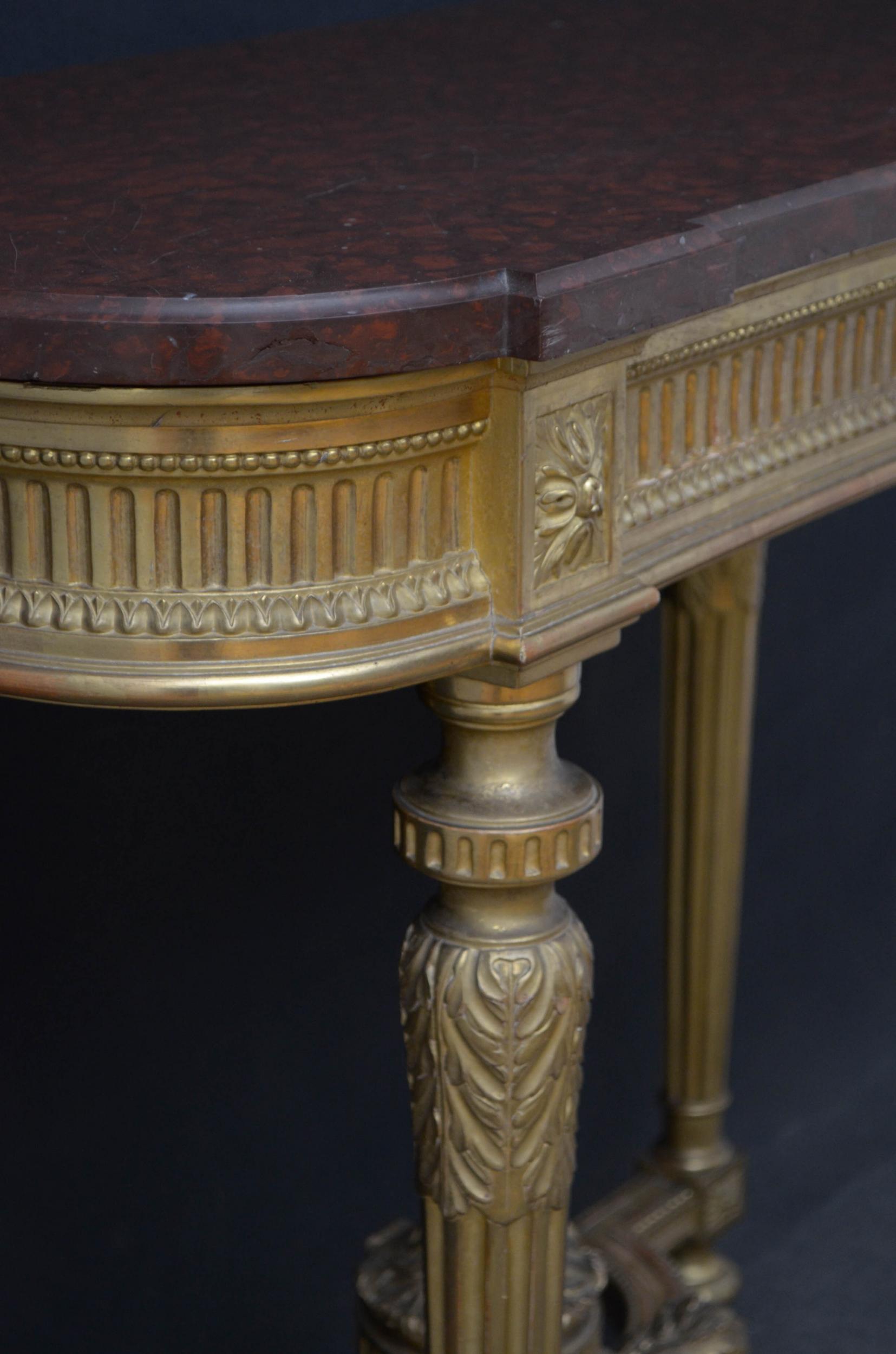Victorian Giltwood Console Table with Jardinière For Sale 5