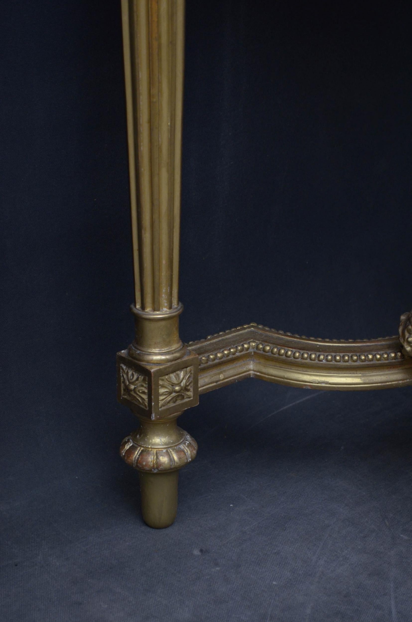 Victorian Giltwood Console Table with Jardinière For Sale 6