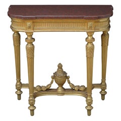 Victorian Giltwood Console Table with Jardinière