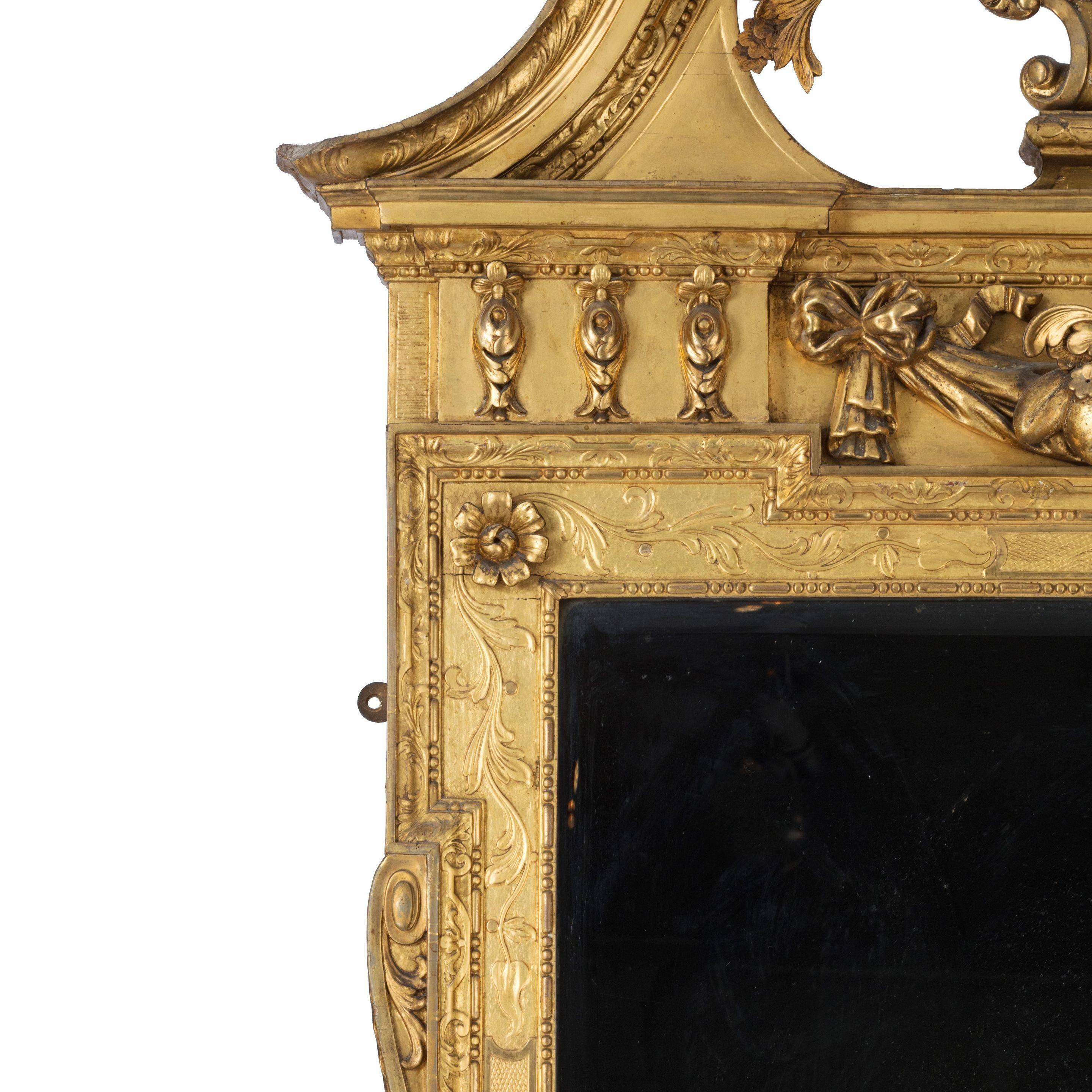 Victorian Giltwood Mirror after a Design by William Kent In Good Condition In Lymington, Hampshire