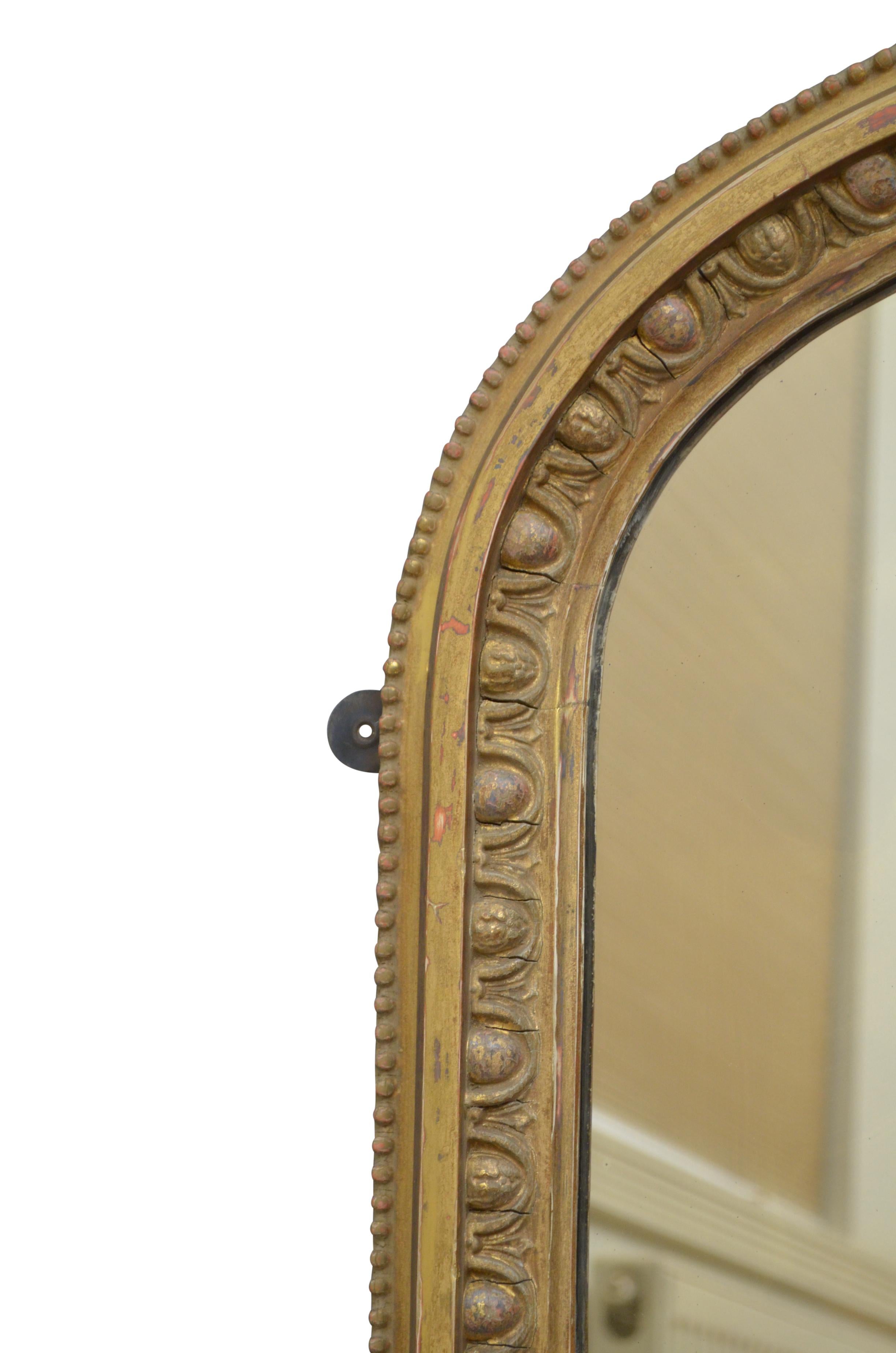 English Victorian Giltwood Mirror
